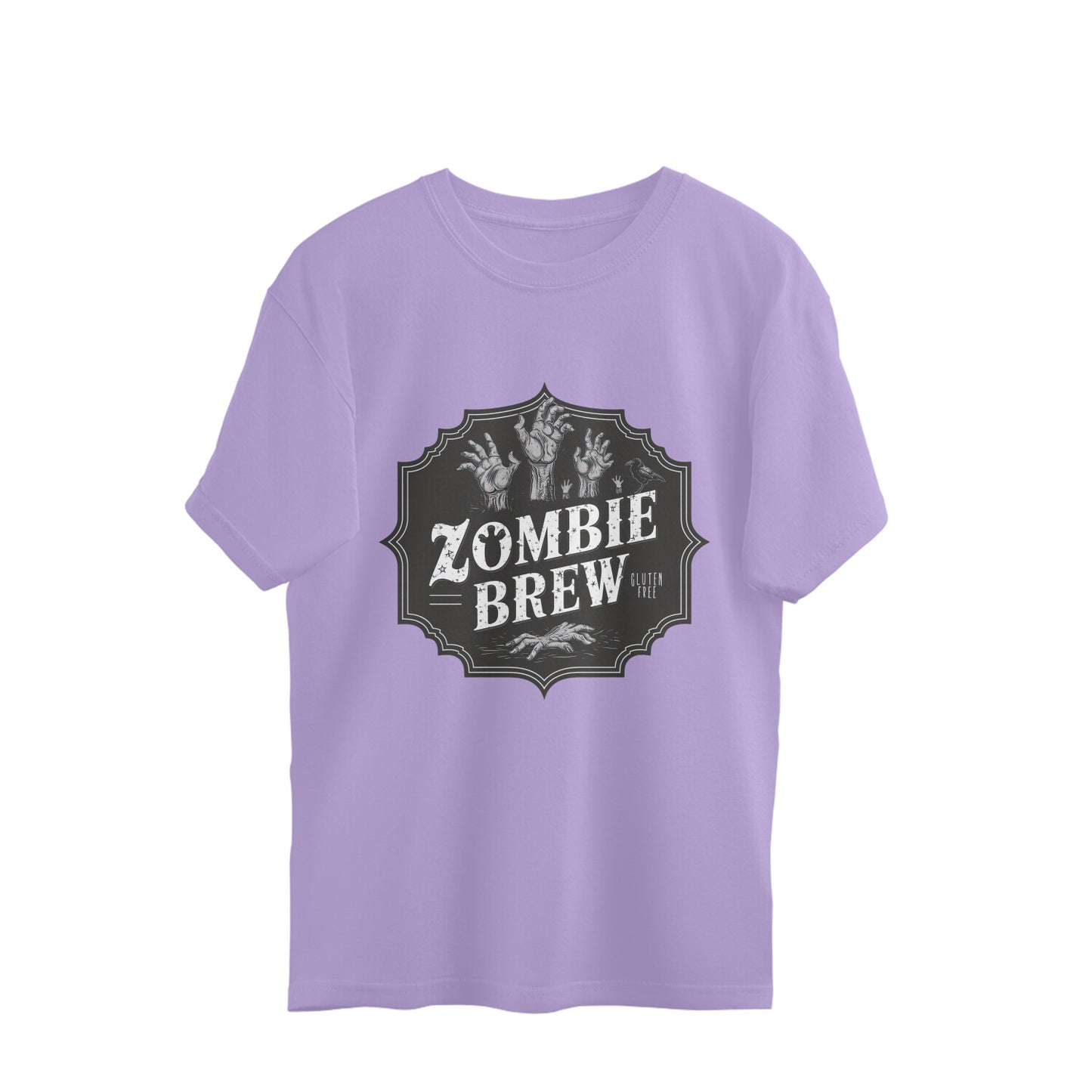 Zombie Brew Oversized T-Shirt Iris Lavender Printrove