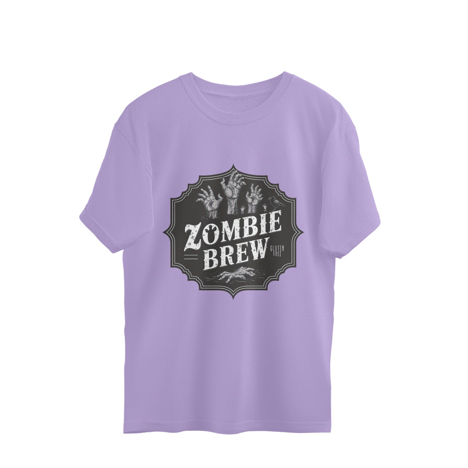 Zombie Brew Oversized T-Shirt Iris Lavender Printrove