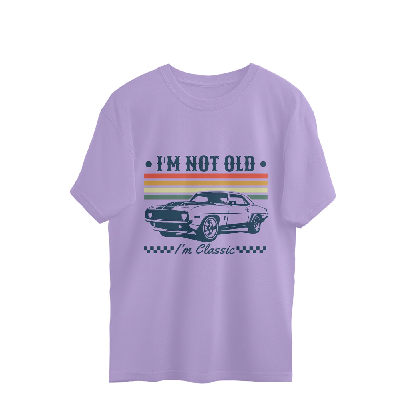I'm Not Old Oversized T-Shirt Iris Lavender Printrove