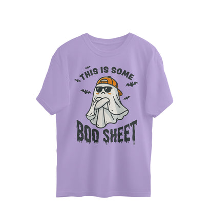 This Is Some Boo Sheet Oversized T-Shirt Iris Lavender Printrove
