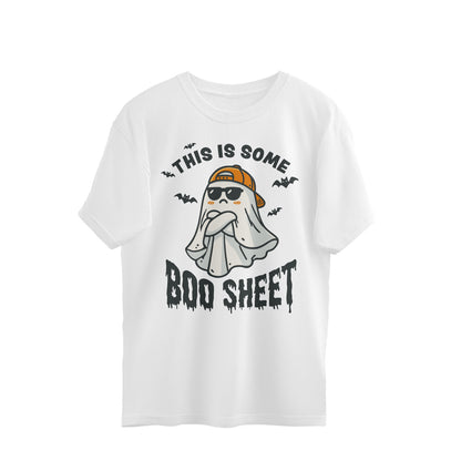 This Is Some Boo Sheet Oversized T-Shirt White Printrove