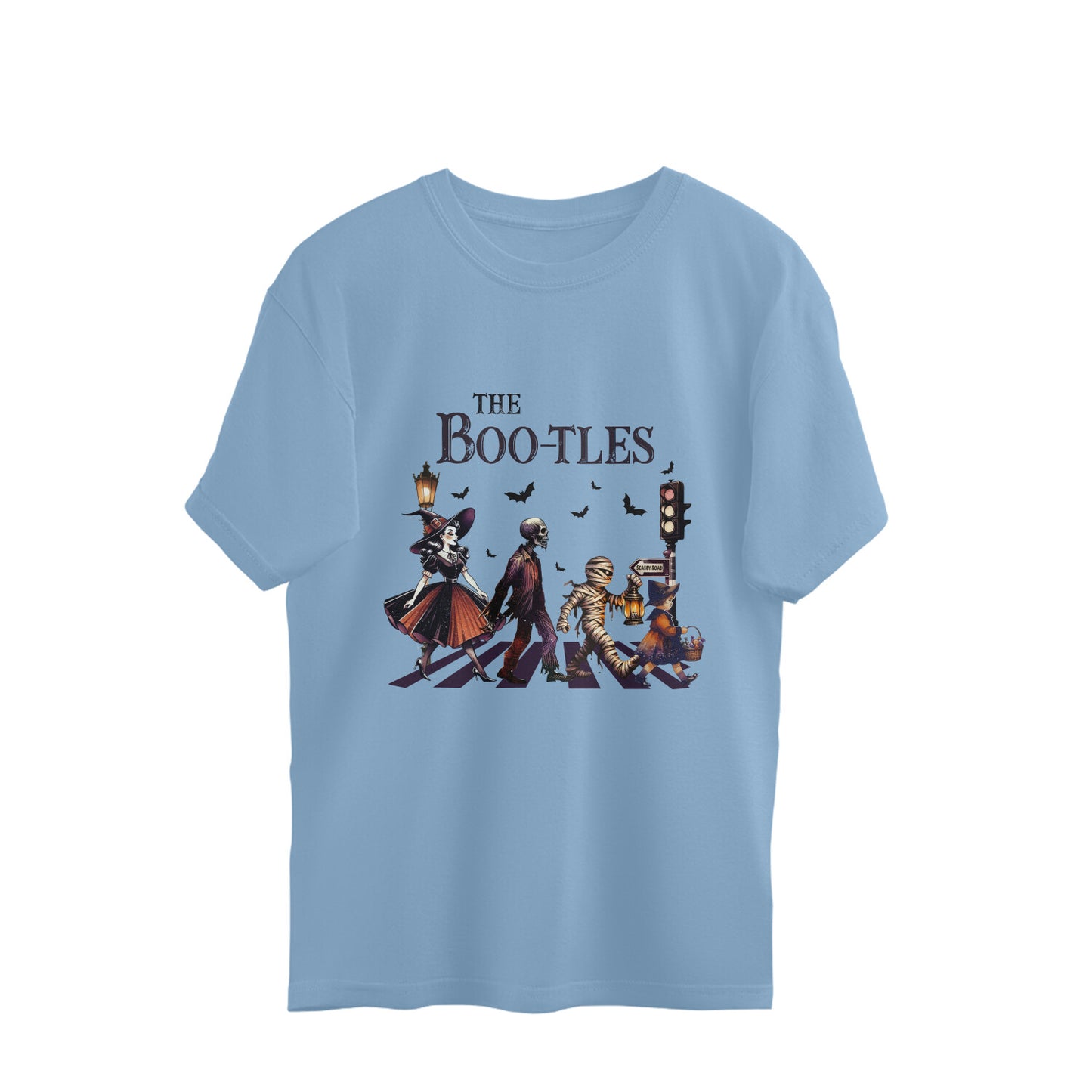 The Bootles Oversized T-Shirt Baby Blue Printrove