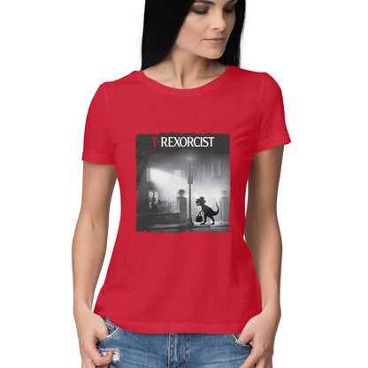 T-Rexorcist Women's T-Shirt Red Printrove