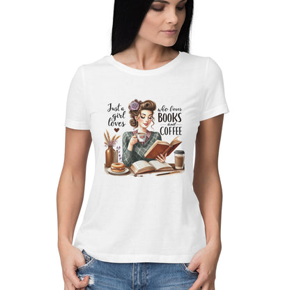 Just A Girl Who Loves Women's T-Shirt White Printrove