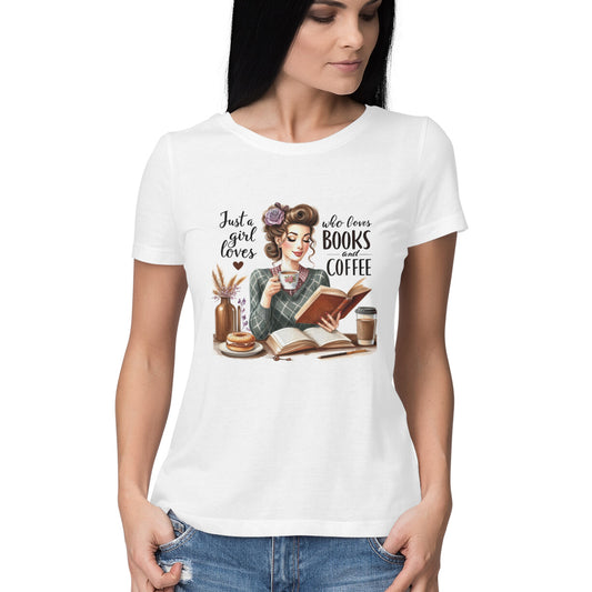 Just A Girl Who Loves Women's T-Shirt White Printrove