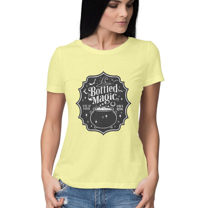 Bottled Magic Women's T-Shirt Butter Yellow Printrove