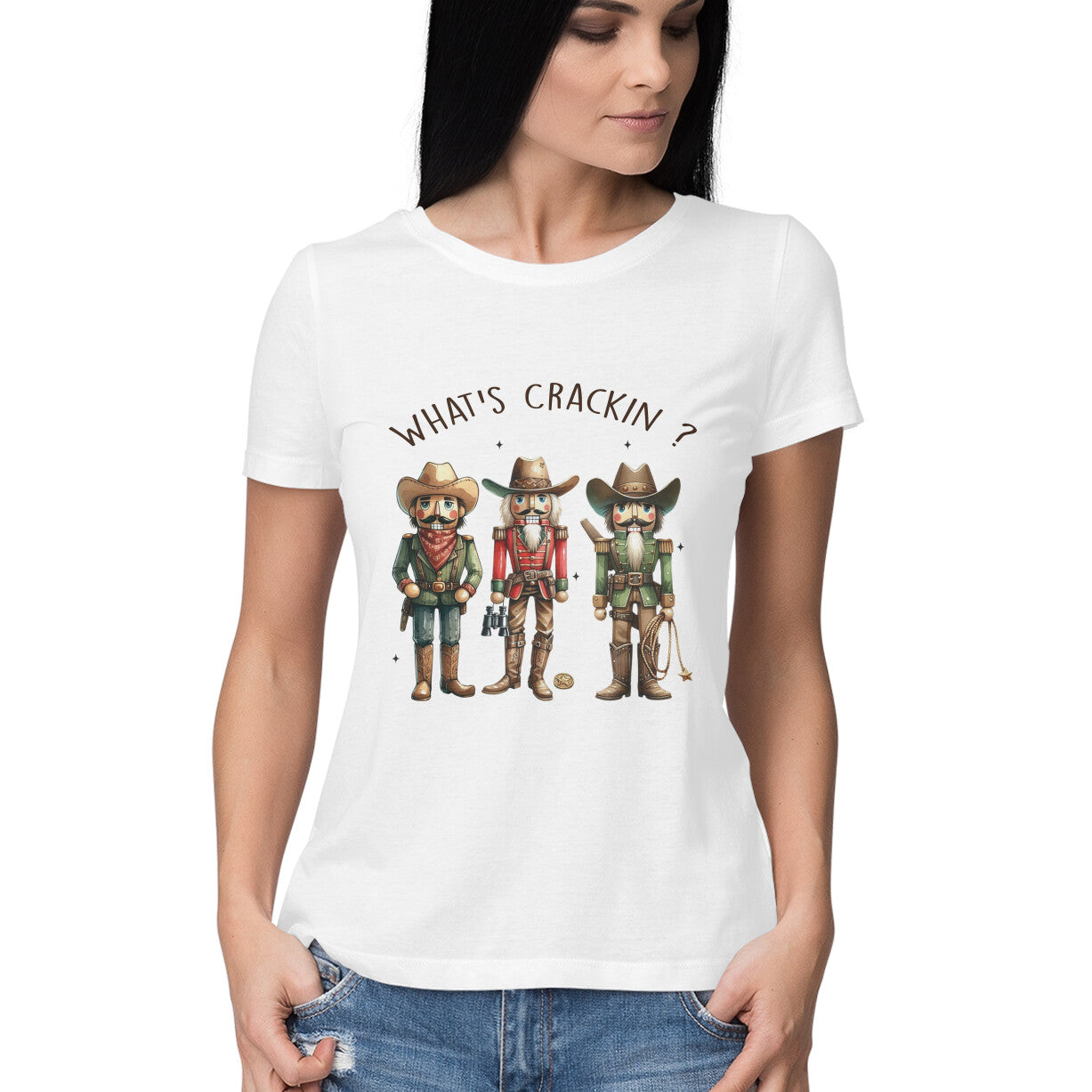 What's Crackin Women's T-Shirt White Printrove