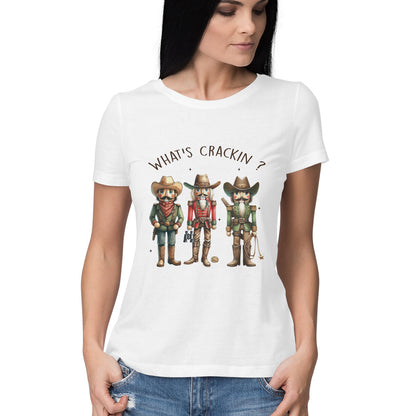 What's Crackin Women's T-Shirt White Printrove