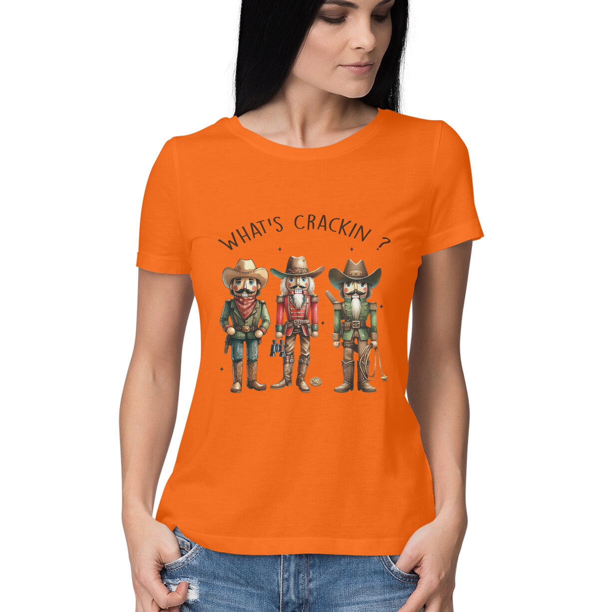 What's Crackin Women's T-Shirt Orange Printrove
