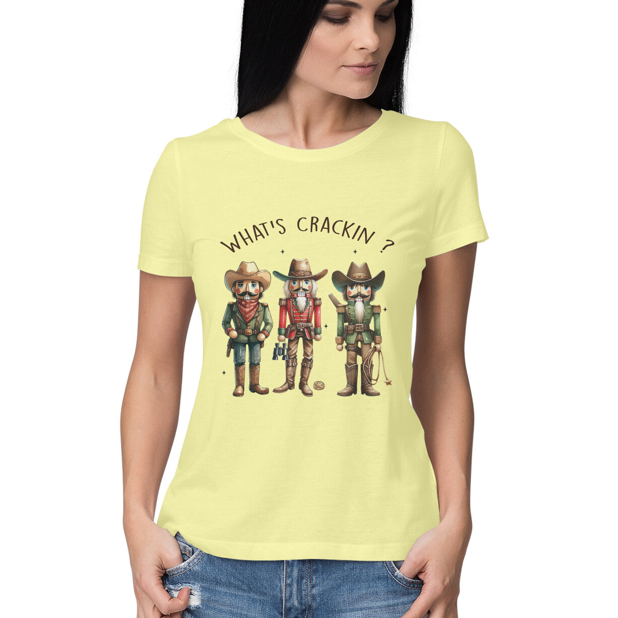 What's Crackin Women's T-Shirt Butter Yellow Printrove
