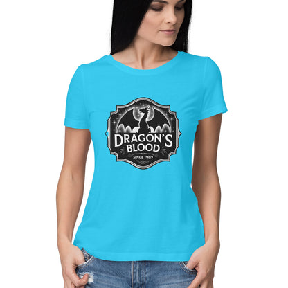 Dragon's Blood Women's T-Shirt Sky Blue Printrove