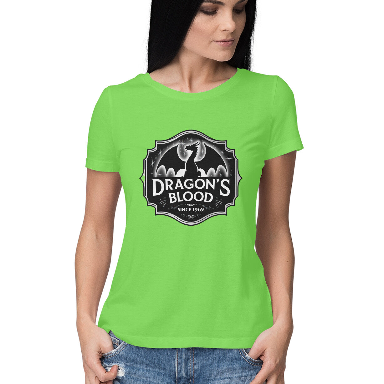 Dragon's Blood Women's T-Shirt Liril Green Printrove