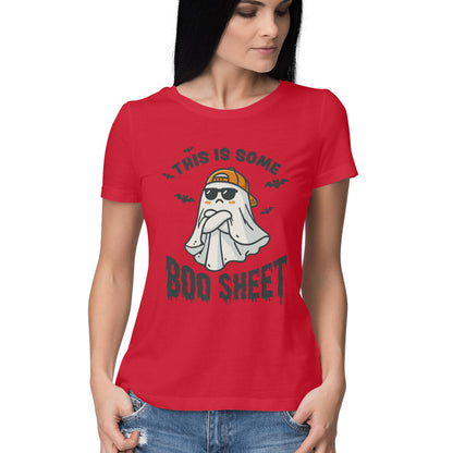 This Is Some Boo Sheet Women's T-Shirt Red Printrove