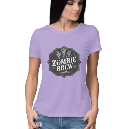 Zombie Brew Women's T-Shirt Iris Lavender Printrove