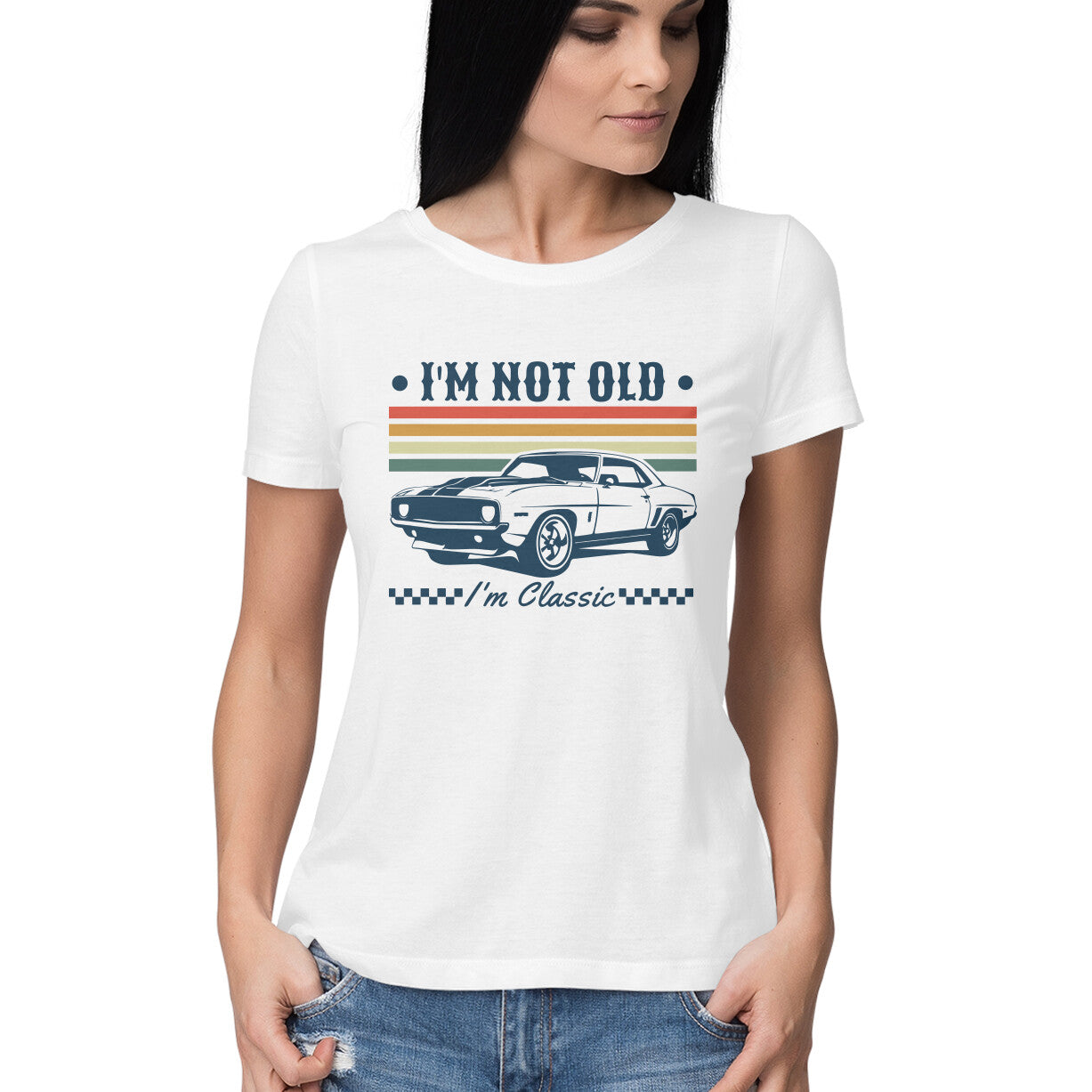 I'm Not Old Women's T-Shirt White Printrove