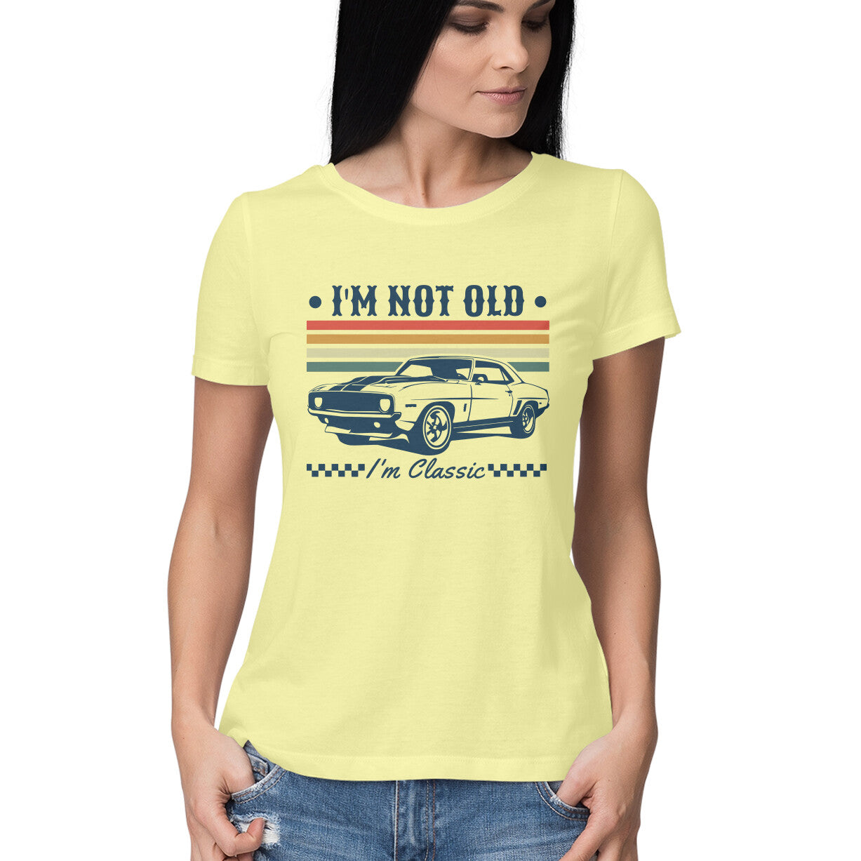 I'm Not Old Women's T-Shirt Butter Yellow Printrove