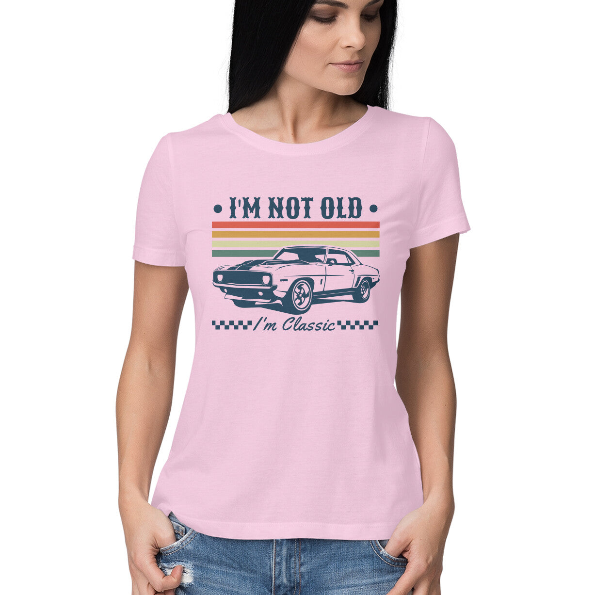 I'm Not Old Women's T-Shirt Light Pink Printrove
