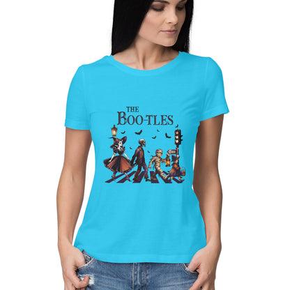 The Bootles Women's T-Shirt Sky Blue Printrove
