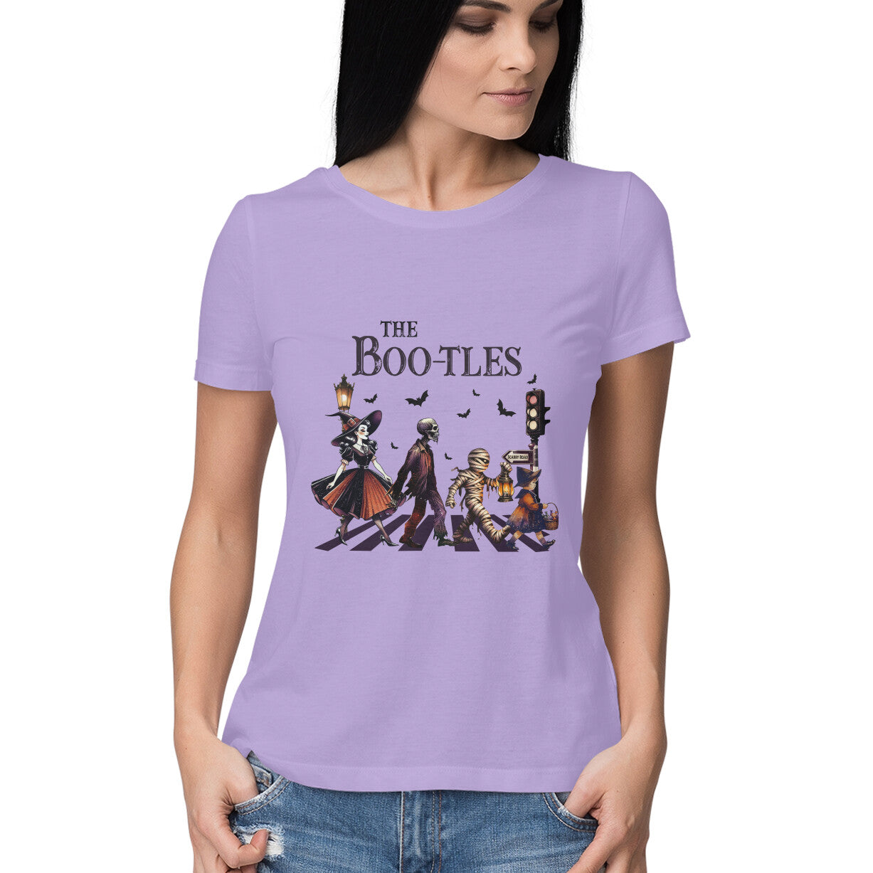 The Bootles Women's T-Shirt Iris Lavender Printrove