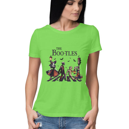 The Bootles Women's T-Shirt Liril Green Printrove