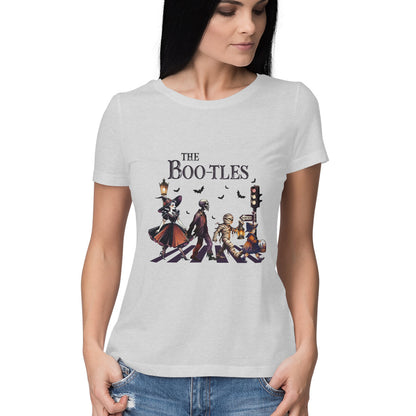 The Bootles Women's T-Shirt Melange Grey Printrove
