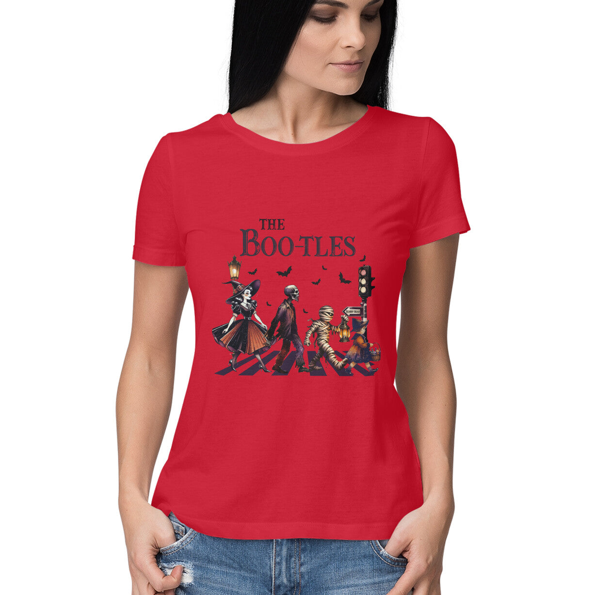 The Bootles Women's T-Shirt Red Printrove