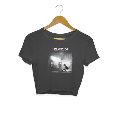 T-Rexorcist Crop Top Black Printrove