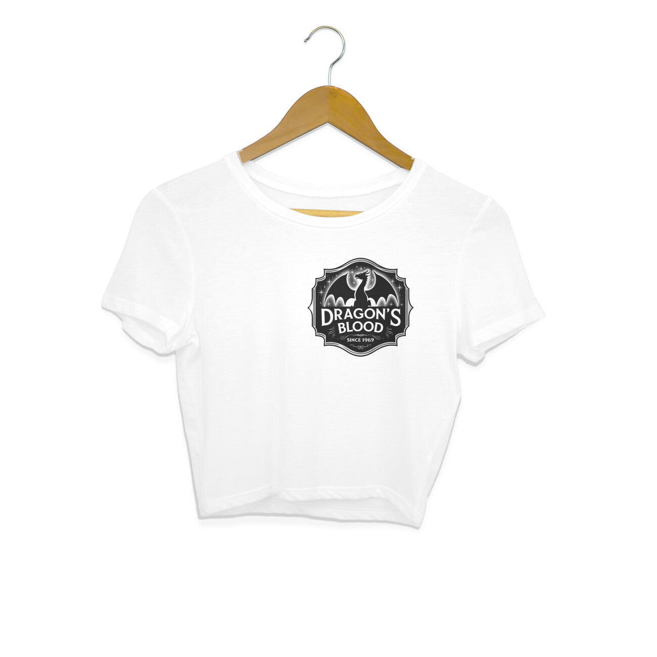 Dragon's Blood Crop Top White Printrove