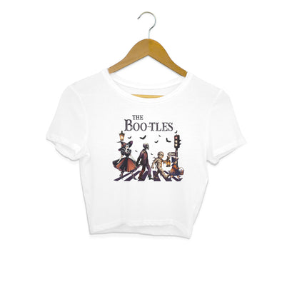 The Bootles Crop Top White Printrove