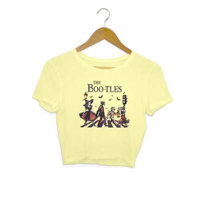 The Bootles Crop Top Butter Yellow Printrove