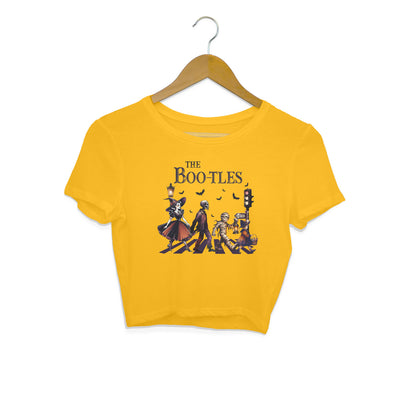 The Bootles Crop Top Golden Yellow Printrove