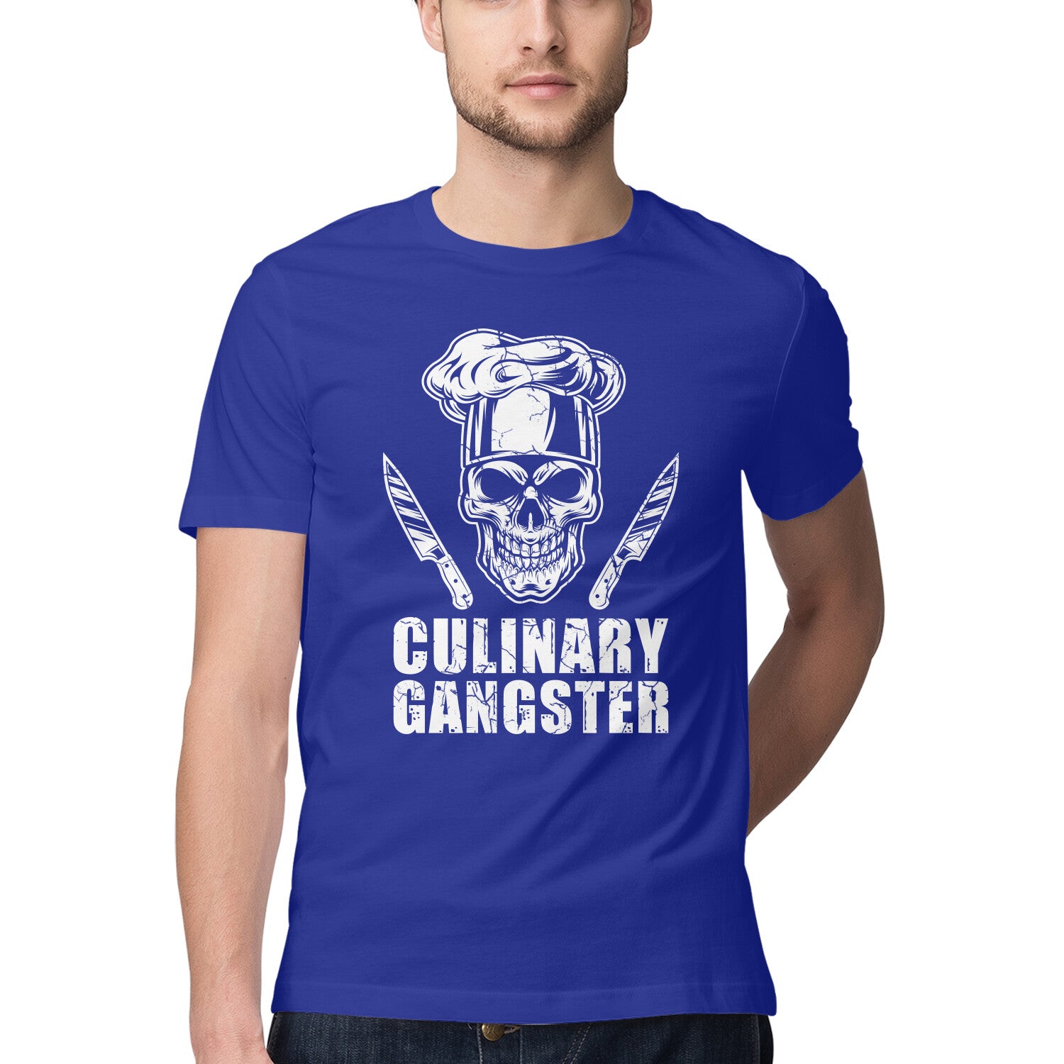 Culinary Gangster T-Shirt Royal Blue Printrove