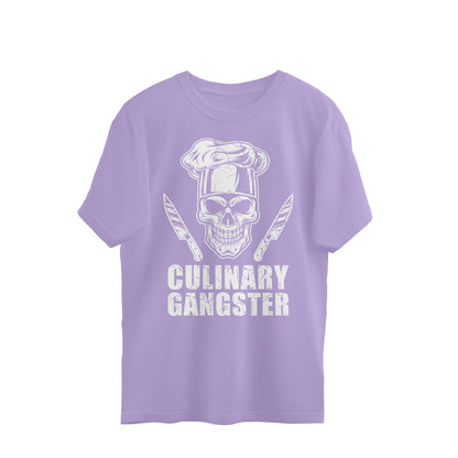 Culinary Gangster Oversized T-Shirt Iris Lavender Printrove