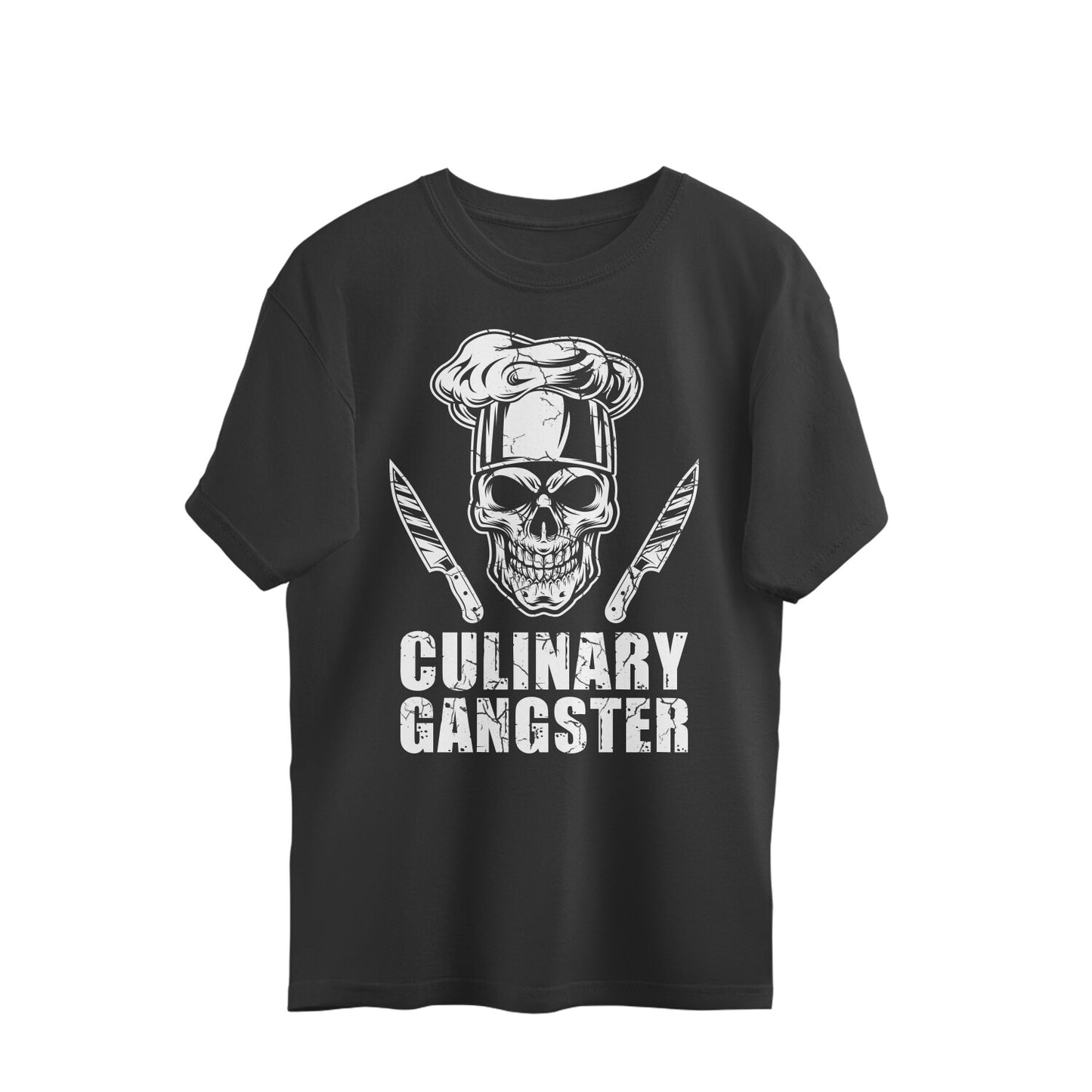 Culinary Gangster Oversized T-Shirt Black Printrove