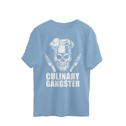 Culinary Gangster Oversized T-Shirt Baby Blue Printrove