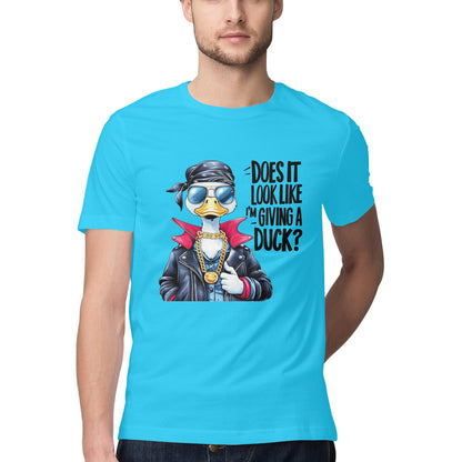 Giving A Duck T-Shirt Sky Blue Printrove