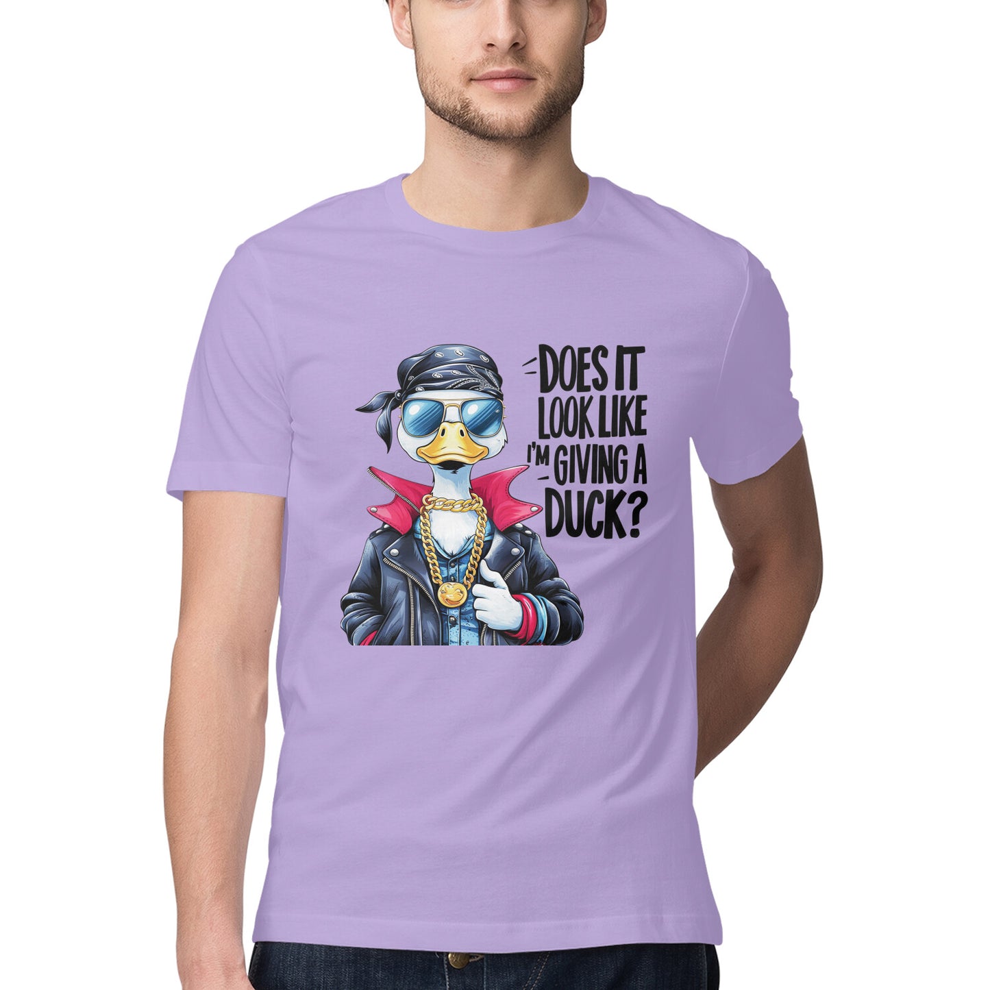 Giving A Duck T-Shirt Iris Lavender Printrove