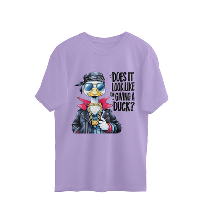 Giving A Duck Oversized T-Shirt Iris Lavender Printrove