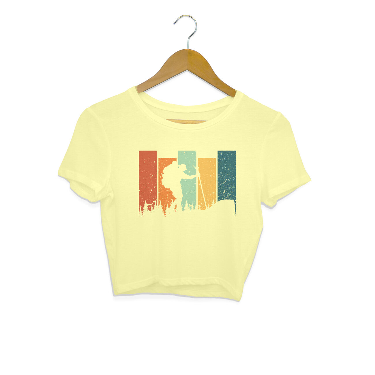 Hiking Crop Top Butter Yellow Printrove
