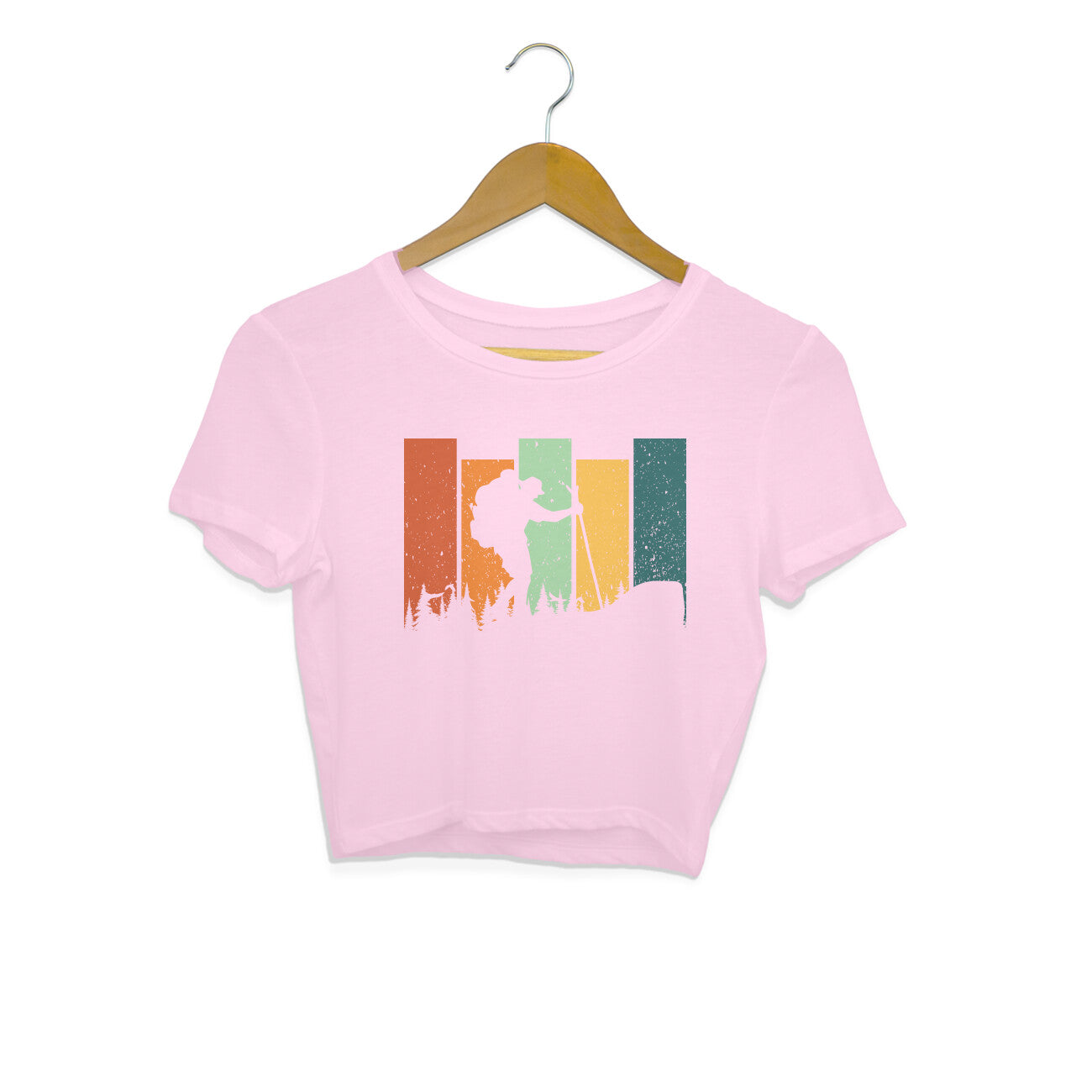 Hiking Crop Top Light Pink Printrove