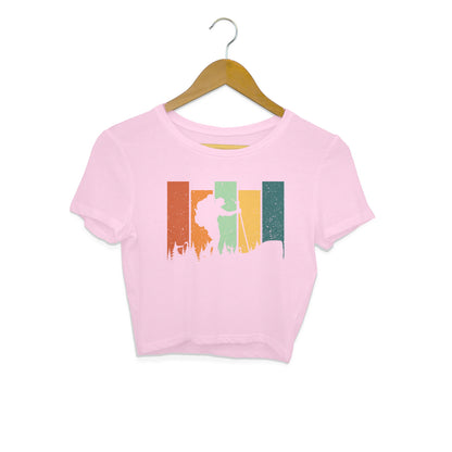 Hiking Crop Top Light Pink Printrove