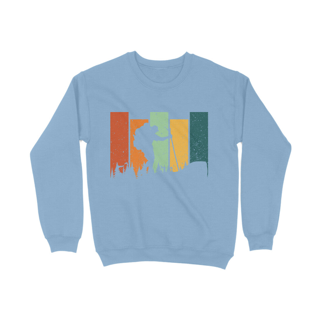 Hiking Sweatshirt Baby Blue Printrove