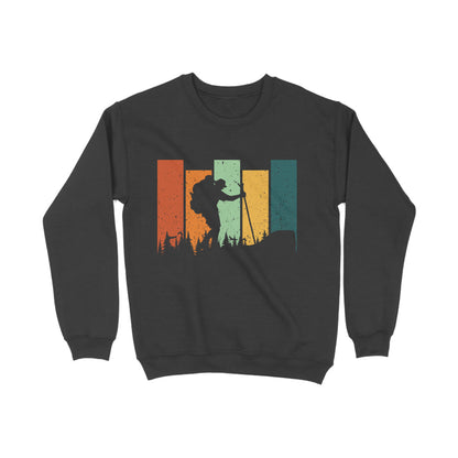 Hiking Sweatshirt Black Printrove