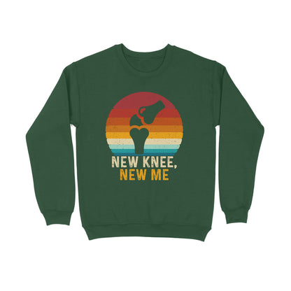New Knee New Me Sweatshirt Olive Green Printrove