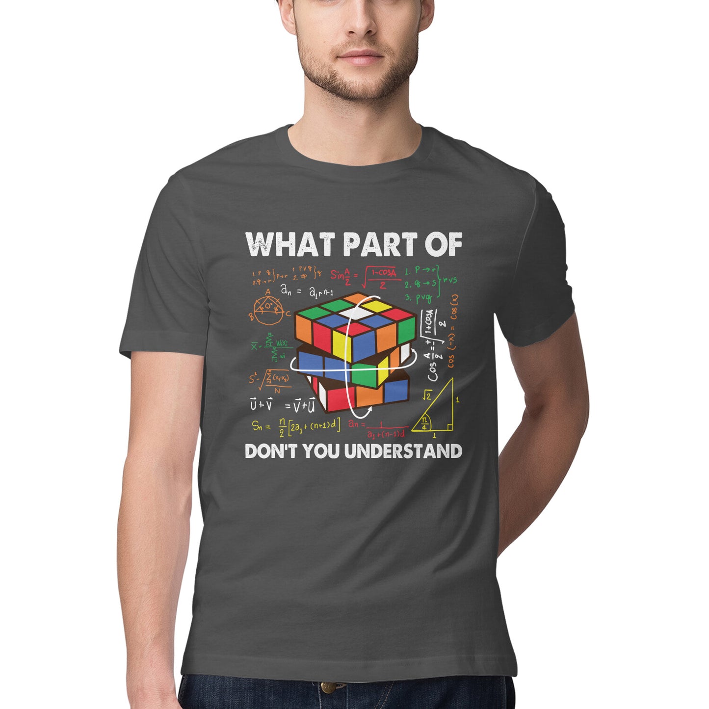 Don't You Understand T-Shirt Charcoal Grey Printrove