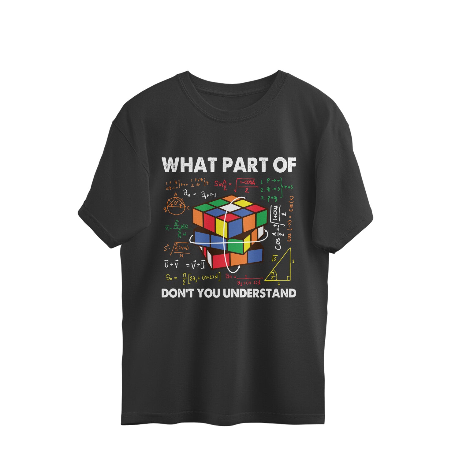Don't You Understand Oversized T-Shirt Black Printrove