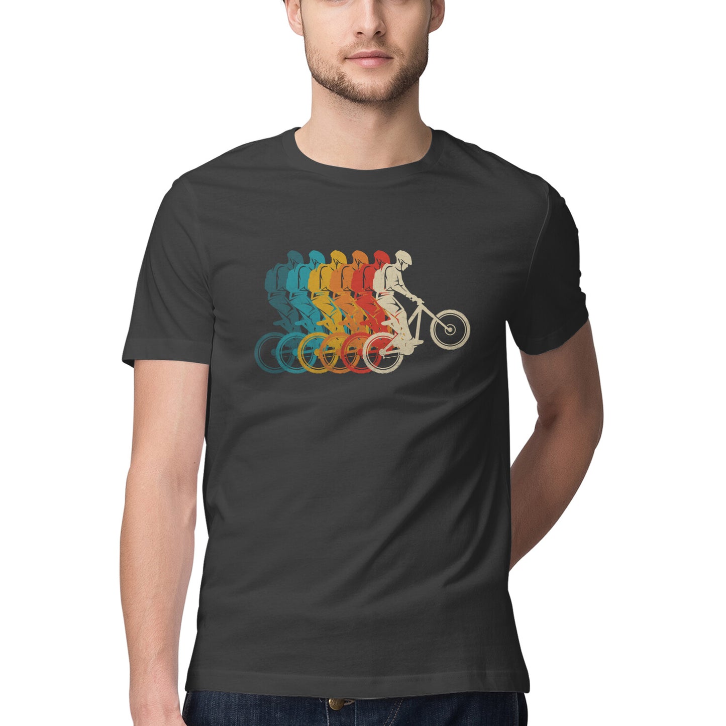 Mountain Bike T-Shirt Black Printrove