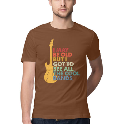 Music Quote T-Shirt Coffee Brown Printrove
