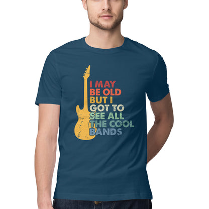 Music Quote T-Shirt Navy Blue Printrove