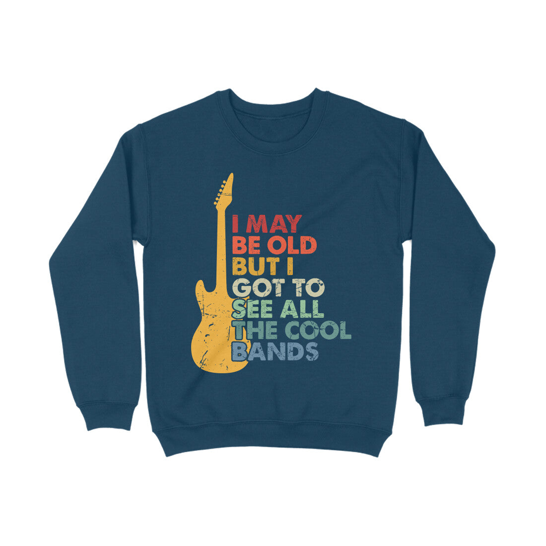 Music Quote Sweatshirt Navy Blue Printrove